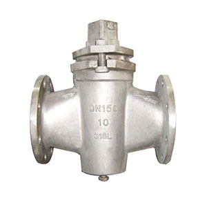 X44W-10C三通鑄鋼法蘭式旋塞閥